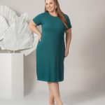VESTIDO CANELADO COM ABERTURA LATERAL