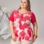 BLUSA COM FRENTE ESTAMPADA
