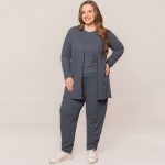 CARDIGAN ALONGADO CANELADO HEAVY - CALÇA CANELADA HEAVY COM PUNHO