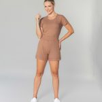 Blusa Canelada Decote Redondo