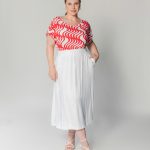 Blusa Estampada Gota na Manga